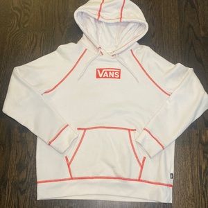 Vans Red and White Hoodie